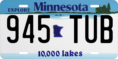 MN license plate 945TUB