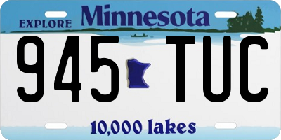 MN license plate 945TUC