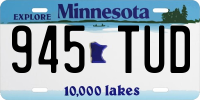MN license plate 945TUD