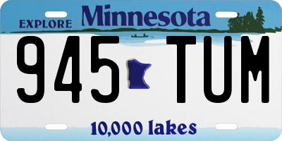 MN license plate 945TUM