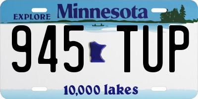 MN license plate 945TUP