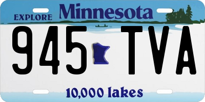 MN license plate 945TVA