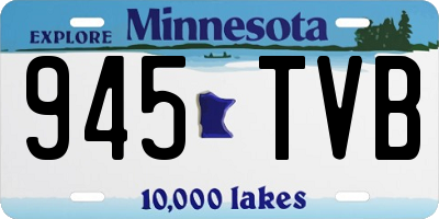 MN license plate 945TVB