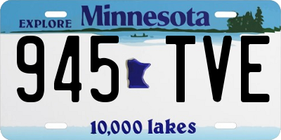 MN license plate 945TVE