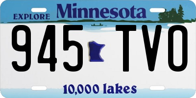 MN license plate 945TVO