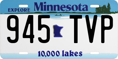 MN license plate 945TVP