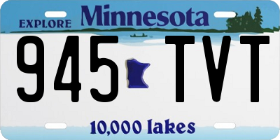 MN license plate 945TVT