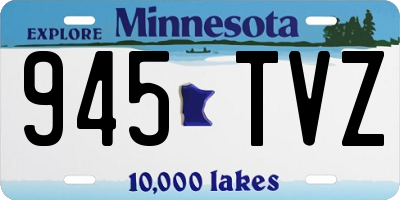 MN license plate 945TVZ