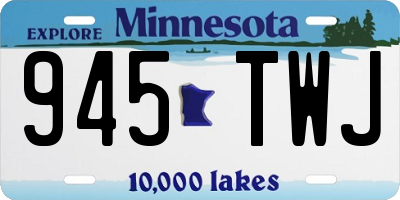 MN license plate 945TWJ