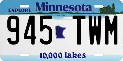 MN license plate 945TWM