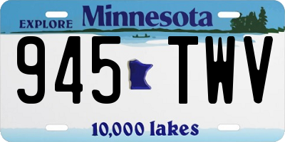 MN license plate 945TWV