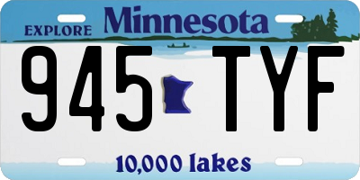 MN license plate 945TYF