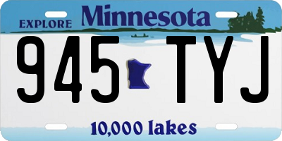 MN license plate 945TYJ