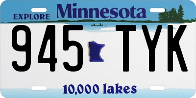 MN license plate 945TYK