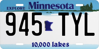 MN license plate 945TYL