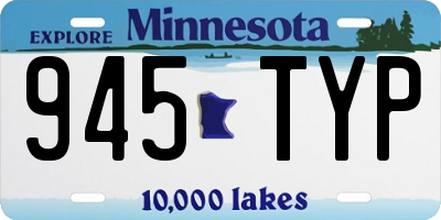 MN license plate 945TYP