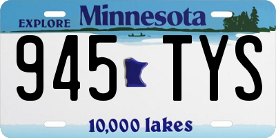 MN license plate 945TYS