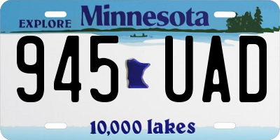 MN license plate 945UAD