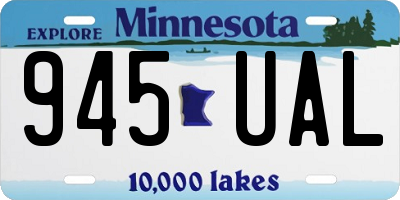 MN license plate 945UAL