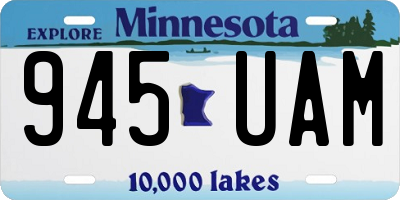 MN license plate 945UAM