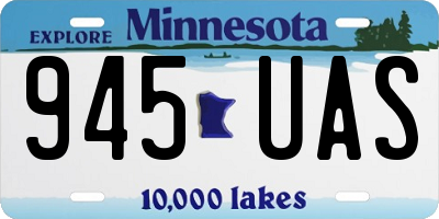 MN license plate 945UAS