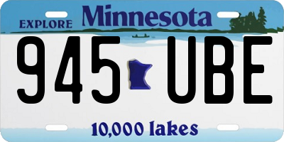 MN license plate 945UBE