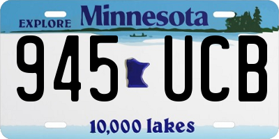 MN license plate 945UCB