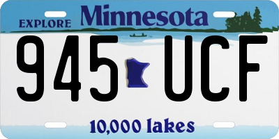 MN license plate 945UCF