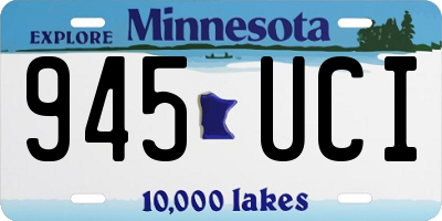MN license plate 945UCI