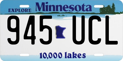 MN license plate 945UCL