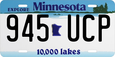 MN license plate 945UCP