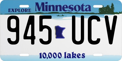 MN license plate 945UCV