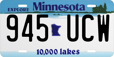 MN license plate 945UCW