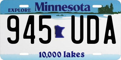 MN license plate 945UDA