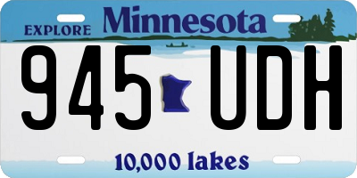 MN license plate 945UDH