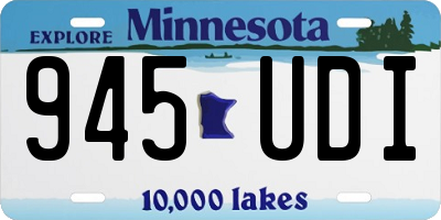MN license plate 945UDI