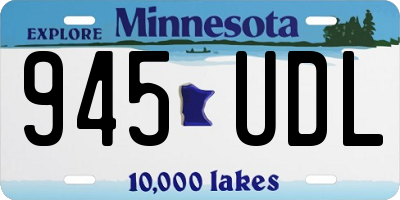 MN license plate 945UDL