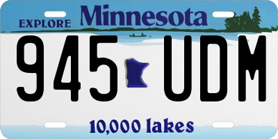 MN license plate 945UDM