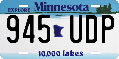 MN license plate 945UDP