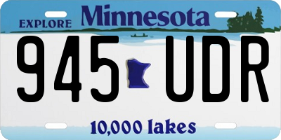 MN license plate 945UDR