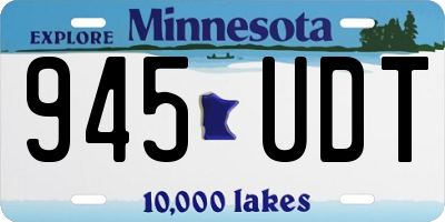 MN license plate 945UDT