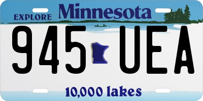MN license plate 945UEA