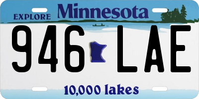 MN license plate 946LAE