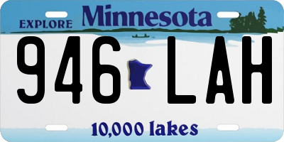 MN license plate 946LAH