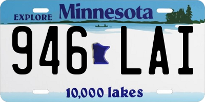 MN license plate 946LAI