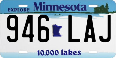 MN license plate 946LAJ