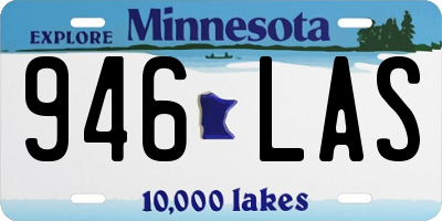 MN license plate 946LAS
