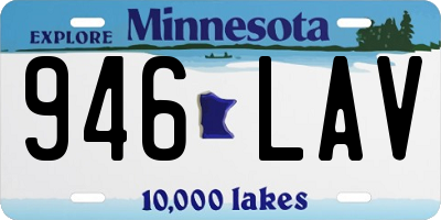 MN license plate 946LAV