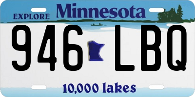 MN license plate 946LBQ
