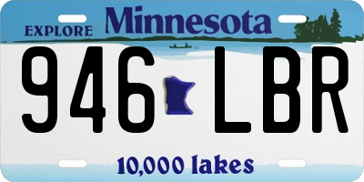 MN license plate 946LBR